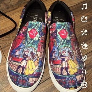 Disney princess Belle size 9 WW worn canvas sneakers